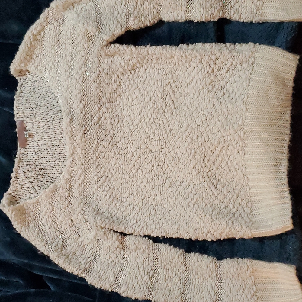 Temt Small white with sparkles sweater.
